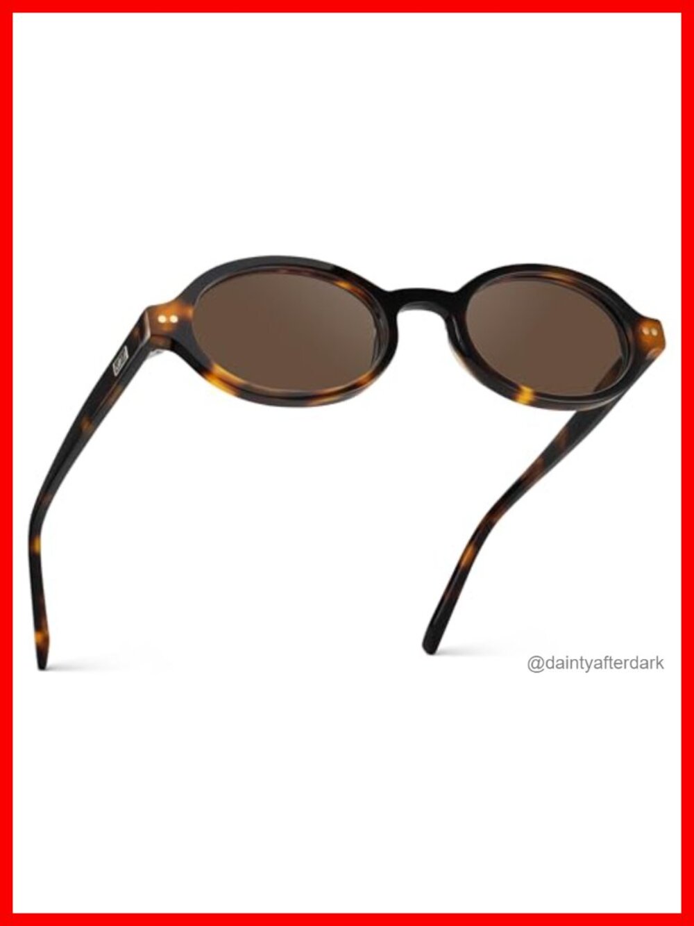 WearMe Pro Noa Oval Sunglasses Slim Vintage-Inspired Full Frame